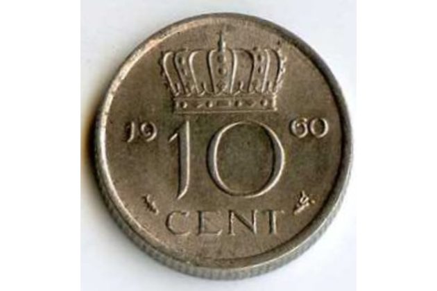 Mince Nizozemí 10 Cent 1960 (wč.102)         