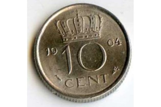 Mince Nizozemí 10 Cent 1964 (wč.110)            