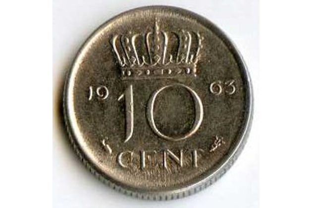Mince Nizozemí 10 Cent 1963 (wč.108)            