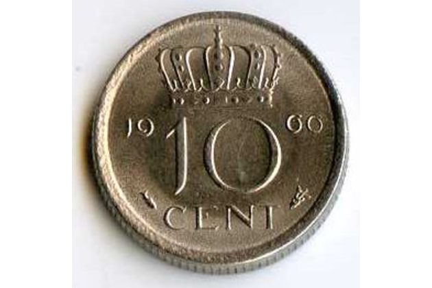 Mince Nizozemí 10 Cent 1966 (wč.114)             