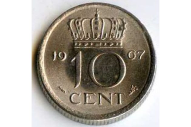 Mince Nizozemí 10 Cent 1967 (wč.116)              