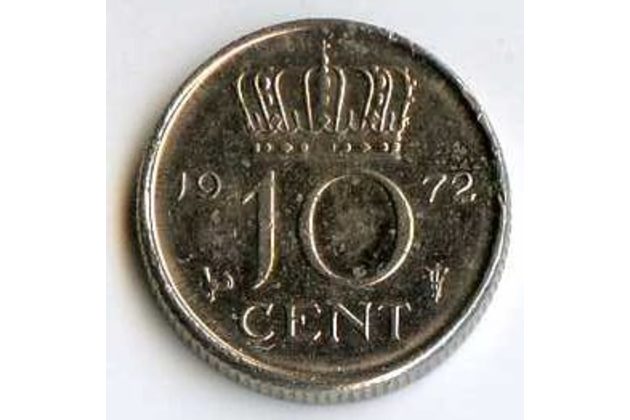 Mince Nizozemí 10 Cent 1972 (wč.125)                 