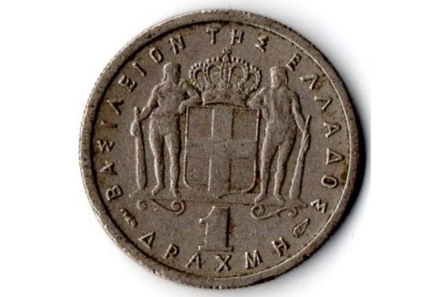 Mince Řecko  1 Drachma 1954 (wč.308)                                        