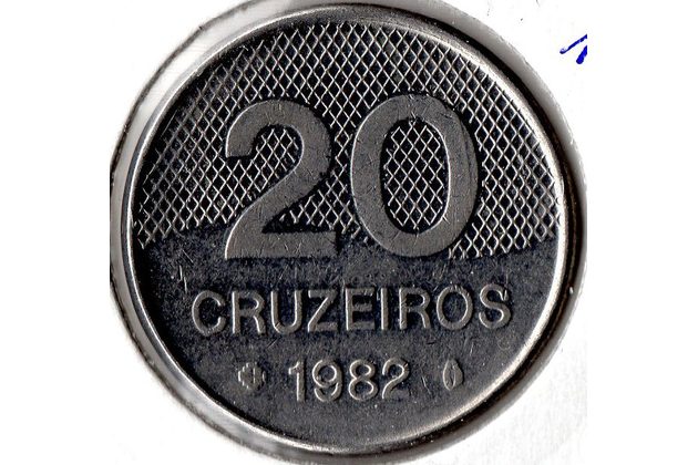 Mince Brazílie  20 Cruzeiros 1982 (wč.329)             