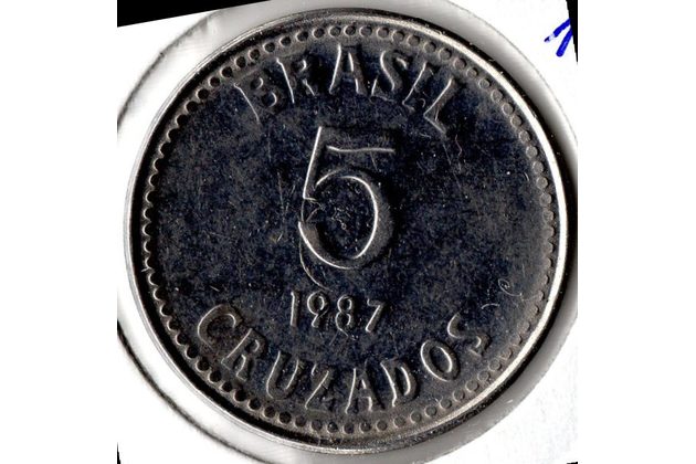Mince Brazílie  5 Cruzados 1987 (wč.260)            