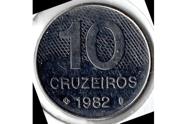 Mince Brazílie  10 Cruzeiros 1982 (wč.303)          