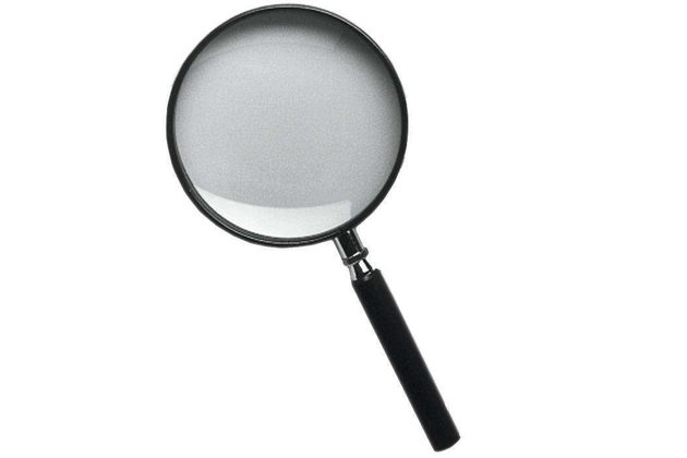  Lupa Hadex skleněná, zvětšení 5x, průměr 60 mm, tloušťka čočky 6 mm