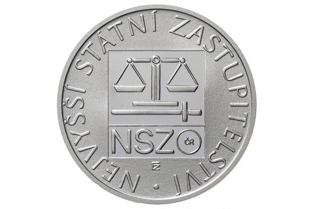 Stříbrná mince 100 Kč - Nejvyšší státní zastupitelství proof (ČNB 2024)