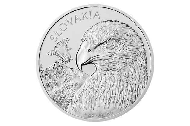 Stříbrná pětiuncová investiční mince Orel  standard (ČM 2025)