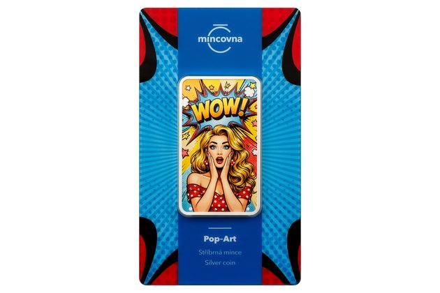 Stříbrná 100g mince Moderní umění - Pop-Art standard (ČM 2026)