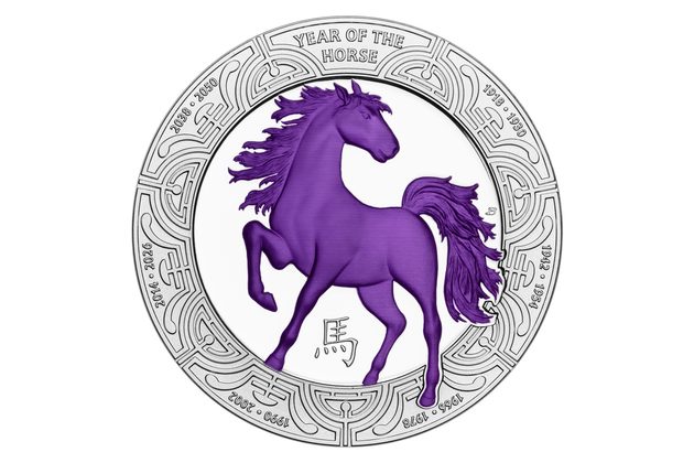 Stříbrná mince Rok koně proof (ČM 2026) metalicky kolor