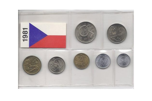 Sada oběžných mincí ČSSR 1981