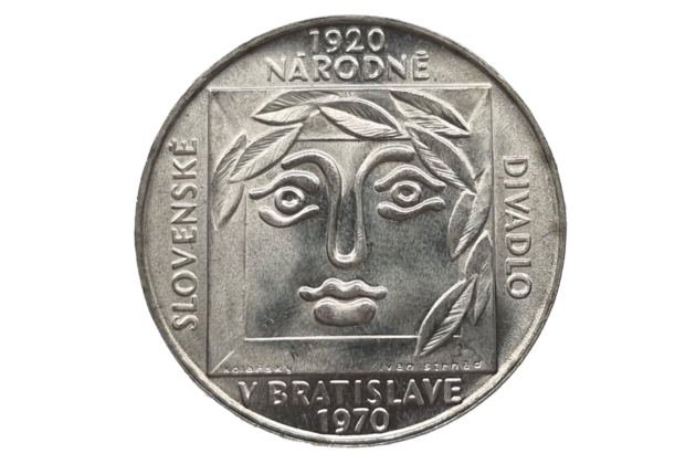 25 Kčs 50. výročí Slovenského národního divadla (1970)  (Wč.129)