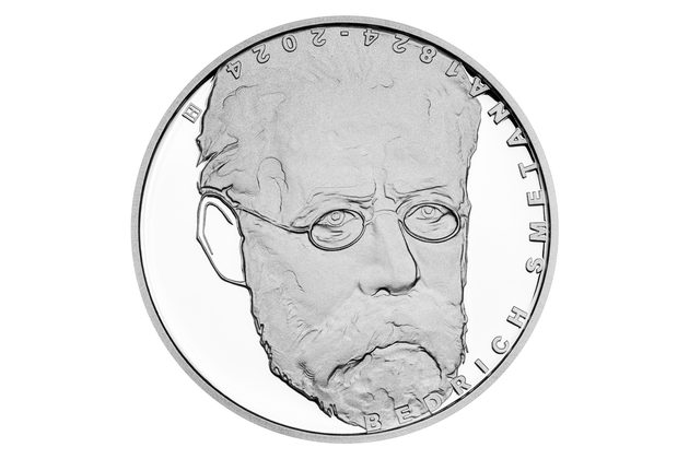 Stříbrná mince 200 Kč - 200. výročí narození Bedřicha Smetany proof (ČNB 2024)