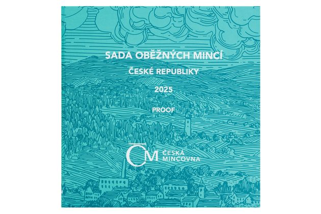 Sada oběžných mincí ČR -  provedení proof (ČNB 2025)