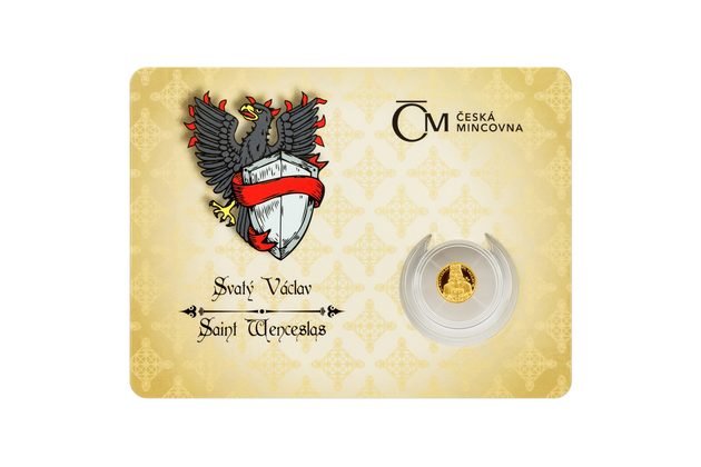 Zlatá mince Patroni - Svatý Václav proof (ČM 2025)