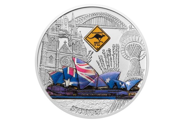 Stříbrná mince Cesta kolem světa - Sydney  standard (ČM 2025) 