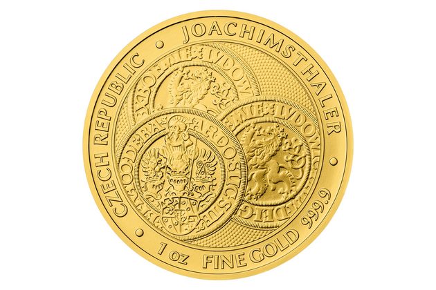 Zlatá uncová investiční mince Tolar - Česká republika 2022 standard (ČM 2022)