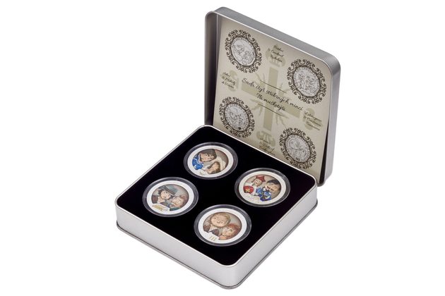 Sada čtyř stříbrných mincí Tři mušketýři standard (ČM 2025)