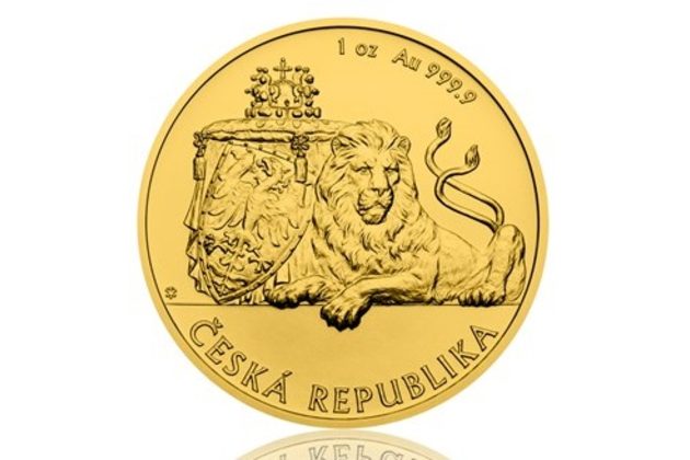 Zlatá uncová investiční mince Český lev 2019 standard (ČM 2019)