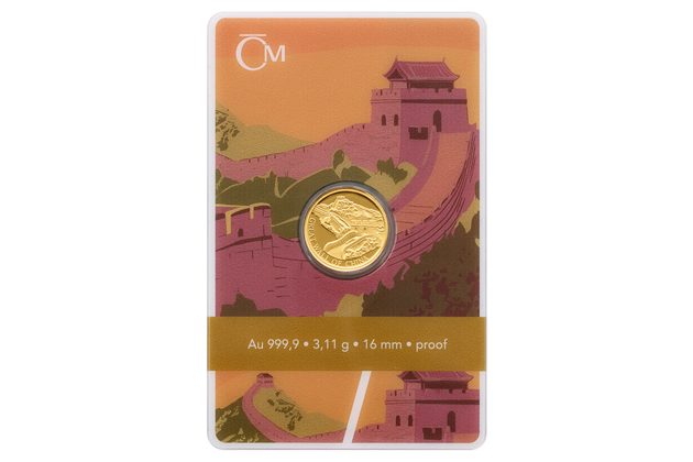  Zlatá 1/10oz mince Nových sedm divů světa - Velká čínská zeď  proof (ČM 2025) 