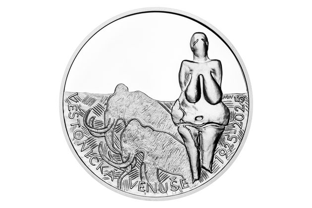 Stříbrná mince 200 Kč - 100. výročí nálezu plastiky ženy v Dolních Věstonicích, tzv. Věstonické venuše proof (ČNB 2025)