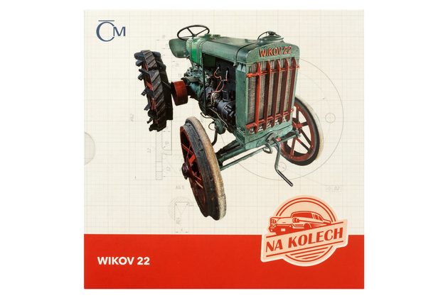 Stříbrná mince Na kolech - Traktor Wikov 22 proof (ČM 2025) 