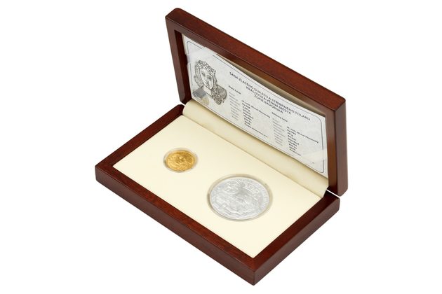 Sada zlatého dukátu a stříbrného tolaru Královská věnná města - Žofie Bavorská stand (ČM 2025) 