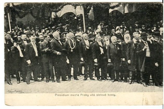 38298 - k VI. sletu všesokolskému v Praze 1912 - Presidium města Prahy