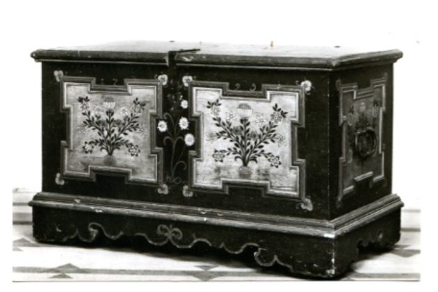 E 19655 - Malovaná truhla 1795 - Vlastivědný ústav Český Těšín