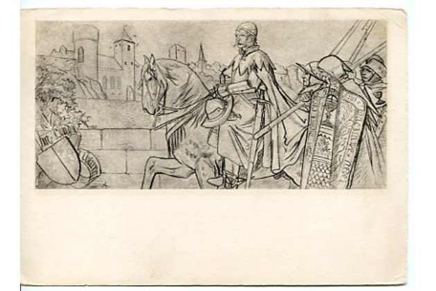 E 39745 - M. Aleš - Matěj Louda na Píseckém mostě