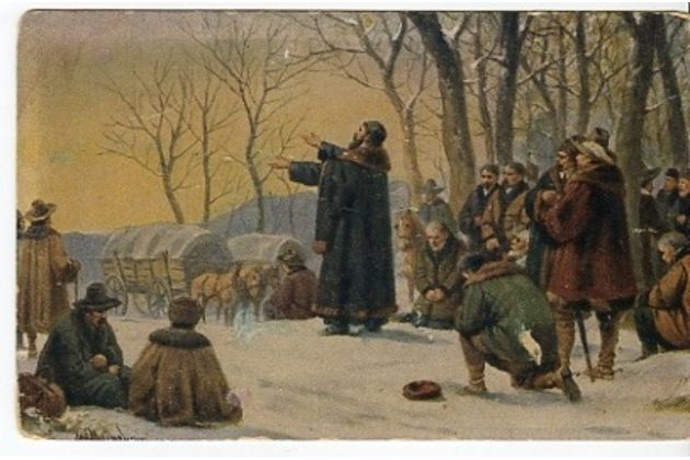 C 39826 - Josef Mathauser - J.A. Komenský se loučí s vlastí 1627