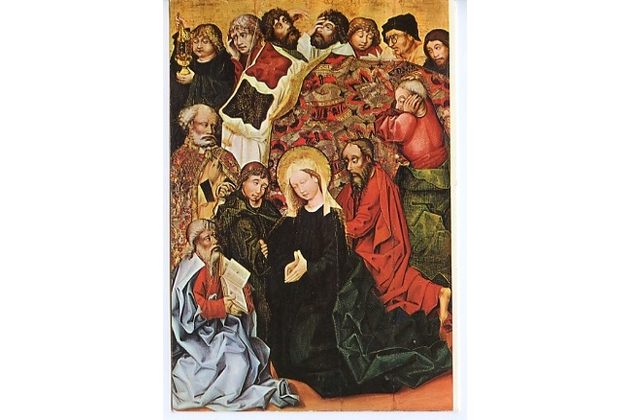 F 39863 - Mistr svatojiřského oltáře - Smrt Panny Marie (detail)