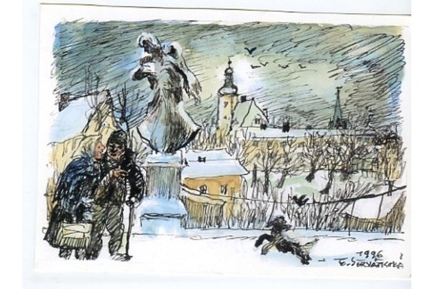 F 40610 - Eliška Servátková - Pohled od Mariánského kostela