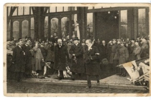 B 42775 - T.G. Masaryk - příjezd prezidenta do Prahy 21.7.1918