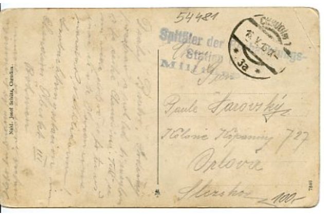 A 54481 - Feldpost+,,Reich" razítka 