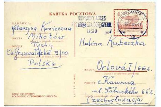 Koresp.lístky a jiné(cizina) č.951