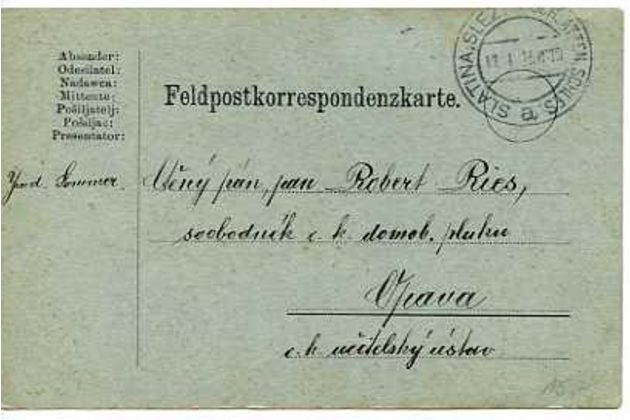 Koresp.lístky a jiné(cizina) č.962