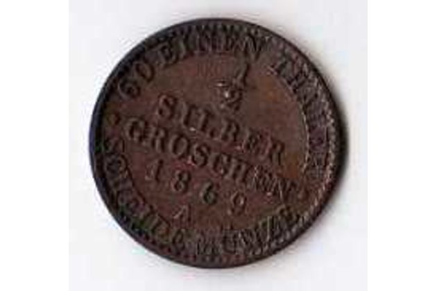 č.2 Prusko/ 1/2 Silber Groschen  1869 A