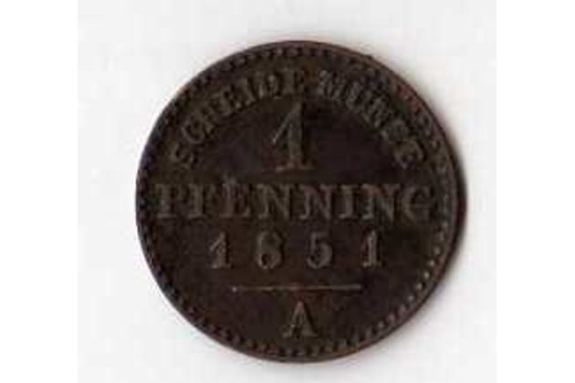 č.5 Prusko/ 1 Pfen. 1851 A