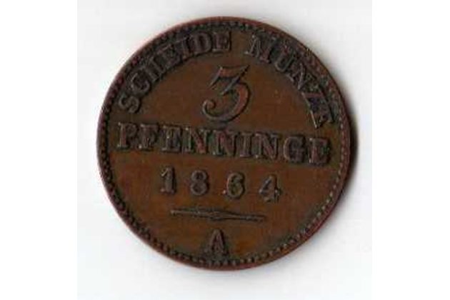 č.24 Prusko/ 3 Pfen. 1864 A