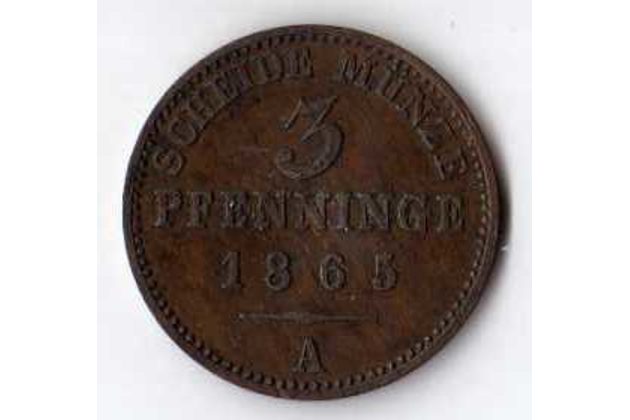 č.25 Prusko/ 3 Pfen. 1865 A