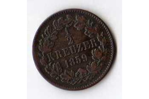 č.58 Baden/ 1/2 Kr. 1859