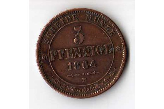 č.82 Sachsen/ 5 Pfen. 1864 B