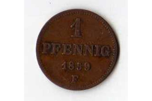 č.89 Sachsen/ 1Pfen. 1859 F