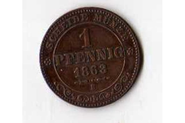 č.95 Sachsen/ 1 Pfen. 1863 B