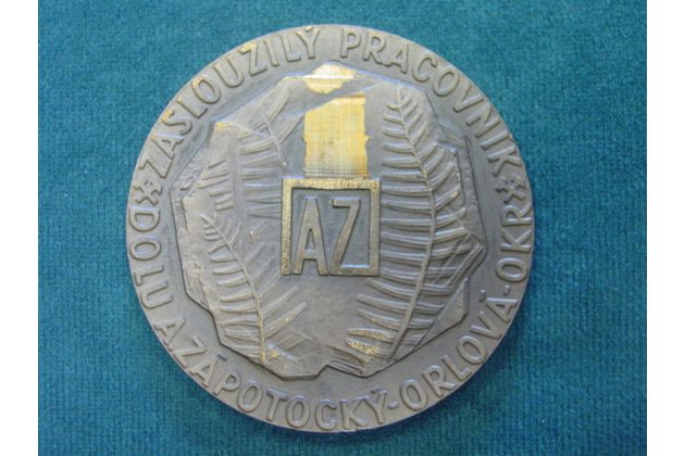 12501 - zasloužilý pracovník, důl A.Zápotocký