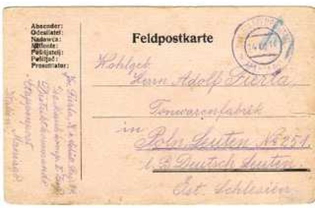 Koresp.lístky a jiné(cizina) č.1061B