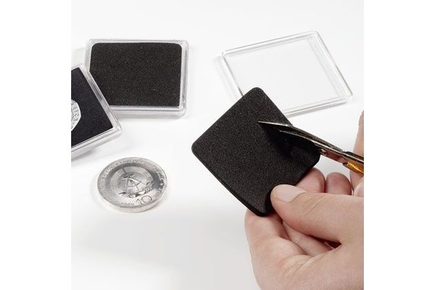 Kapsle na mince Leuchtturm Quadrum čtvercové 50x50mm bez vyříznutého otvoru 1ks