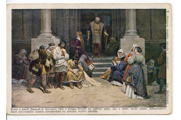 F 58621 - J. Mathauser - Zvěst o smrti Husově